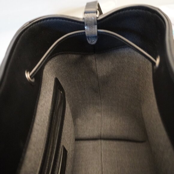 Brunello Cucinelli Duo Bucket Bag Gray Virgin Wool Monili New Tag $2,700 - Picture 9 of 15